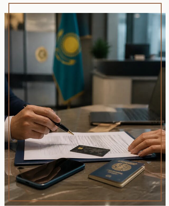 Открытие счета и банковской карты в Казахстане в Алапаевске